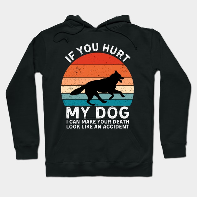 If You Hurt My Dog I Can Make Your Death Look Like An Accident Funny Husky Lover Hoodie by StarMa